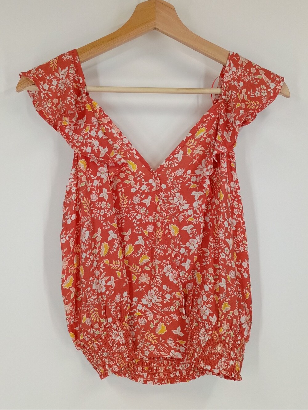 Sienna Sky Faux Wrap Floral Blouse